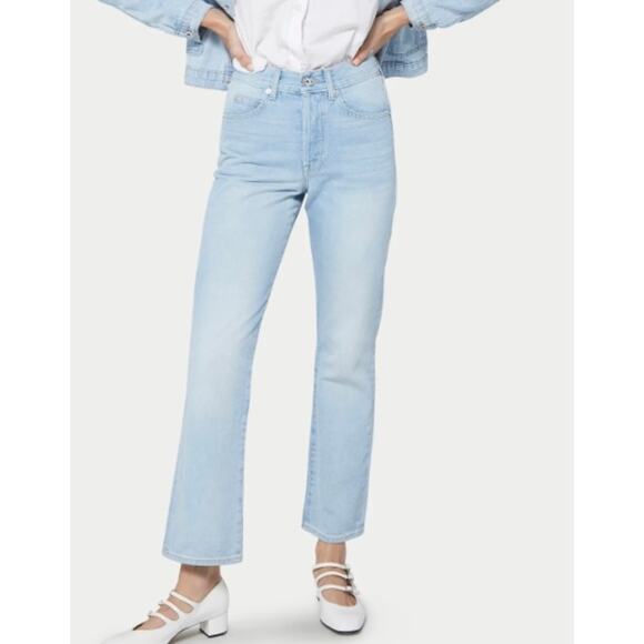 Eve Denim The Jane Jean in Nolita Light Blue  waist 28" NWT button fly - Picture 1 of 10